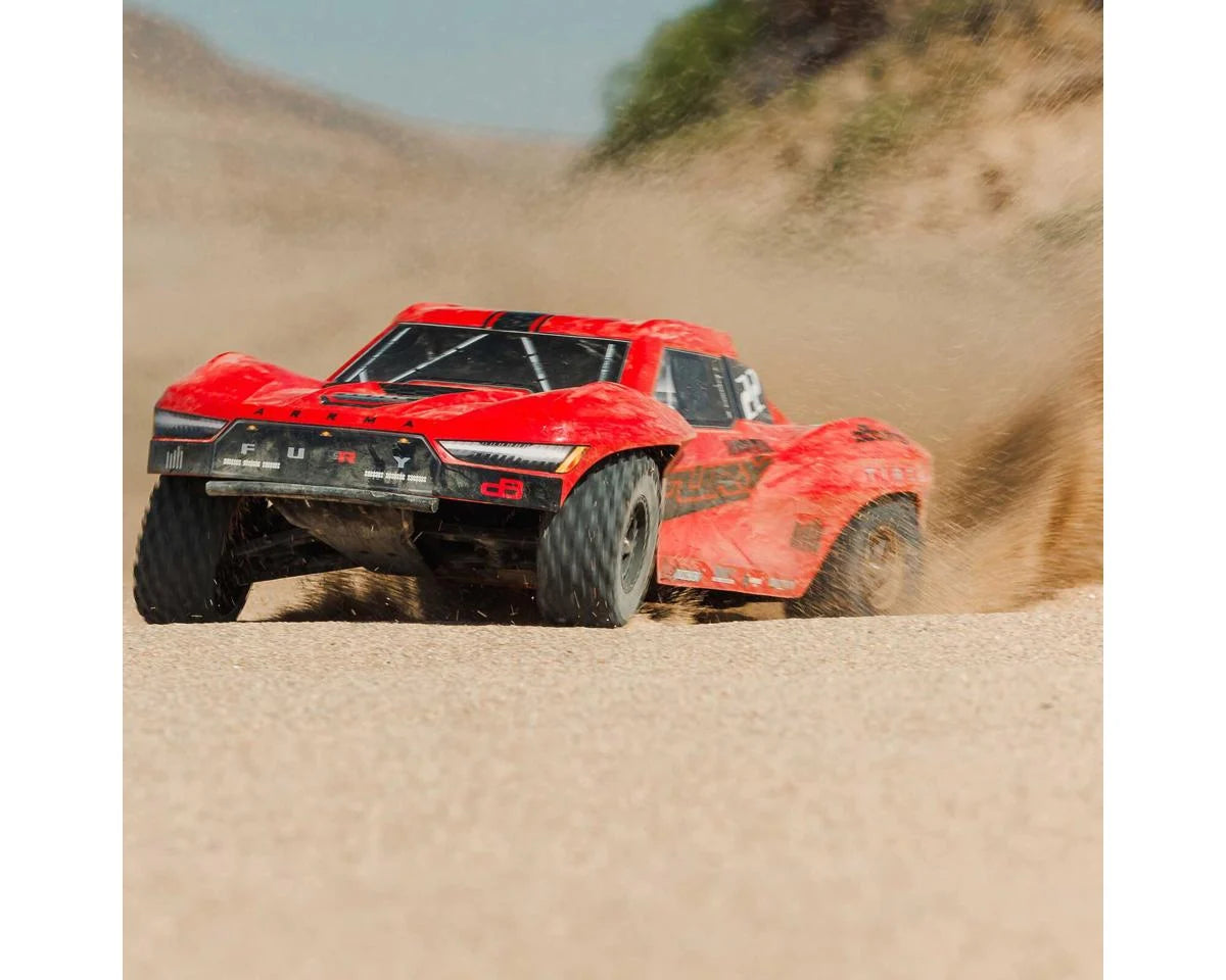 1/10 FURY MEGA 550 2WD Short Course Truck RTR with Battery & Charger, Red